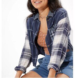 American Eagle Crop Flannel